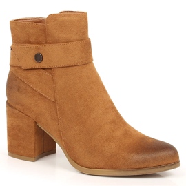 Women's warm suede camel Laura La.Fi boots brown
