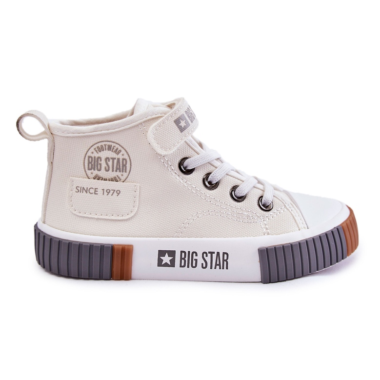 Children's High Sneakers Big Star KK374015 White Children's High Sneakers Big Star KK374015 White