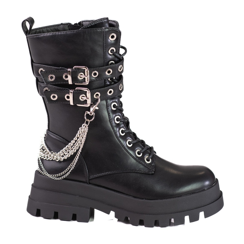 Shelovet women's workers with ornaments black