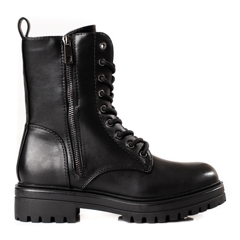 Ladies' black bags with a decorative Shelovet zipper