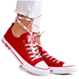 Women's Material Sneakers Big Star KK274104 Red Women's Material Sneakers Big Star KK274104 Red