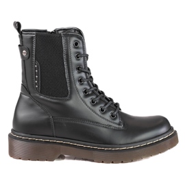 Women's Shelovet Jodhpur boots with lacing black