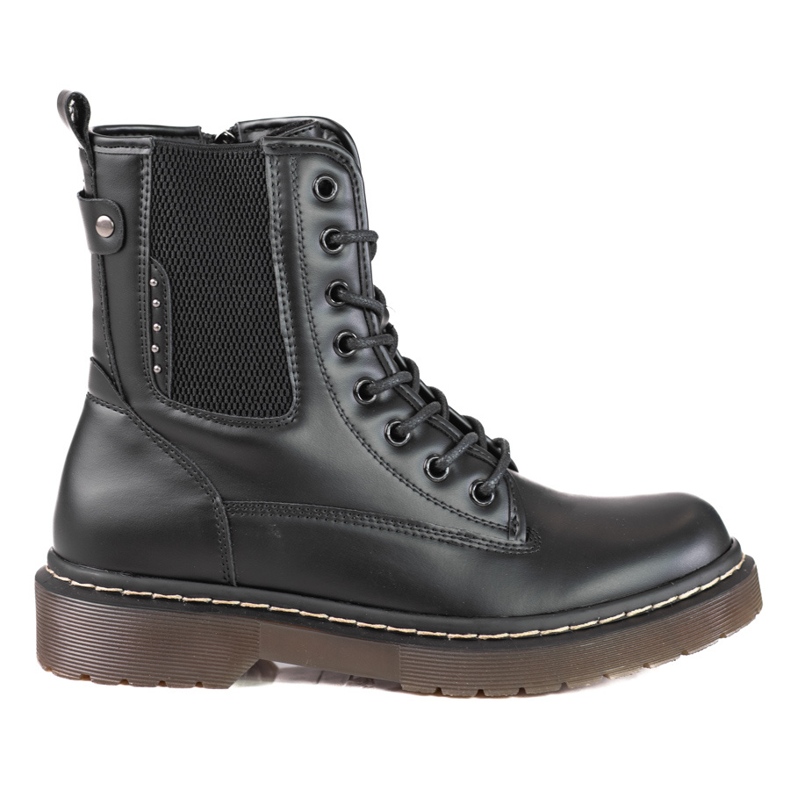 Women's Shelovet Jodhpur boots with lacing black