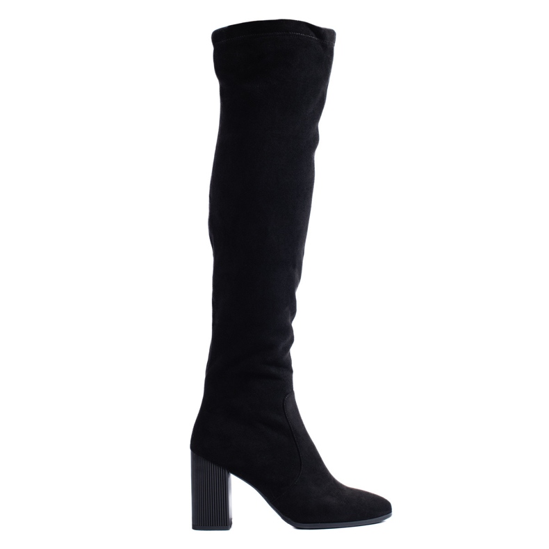 Women's Shelovet boots on a stylish post black