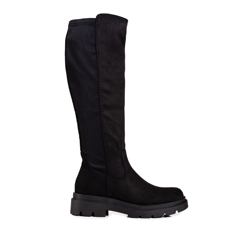 Black Vinceza women's boots made of ecological suede