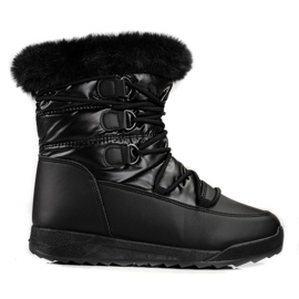 Women's snow boots on the Shelovet platform black Women's snow boots on the Shelovet platform black