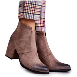 PL4 Classic Suede Booties La.Fi 260035DTA-SU Beige PL4 Classic Suede Booties La.Fi 260035DTA-SU Beige