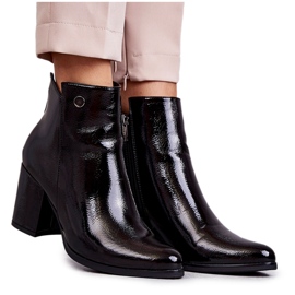 PL4 Women's Lacquered Boots La.Fi 260039B-LA Black