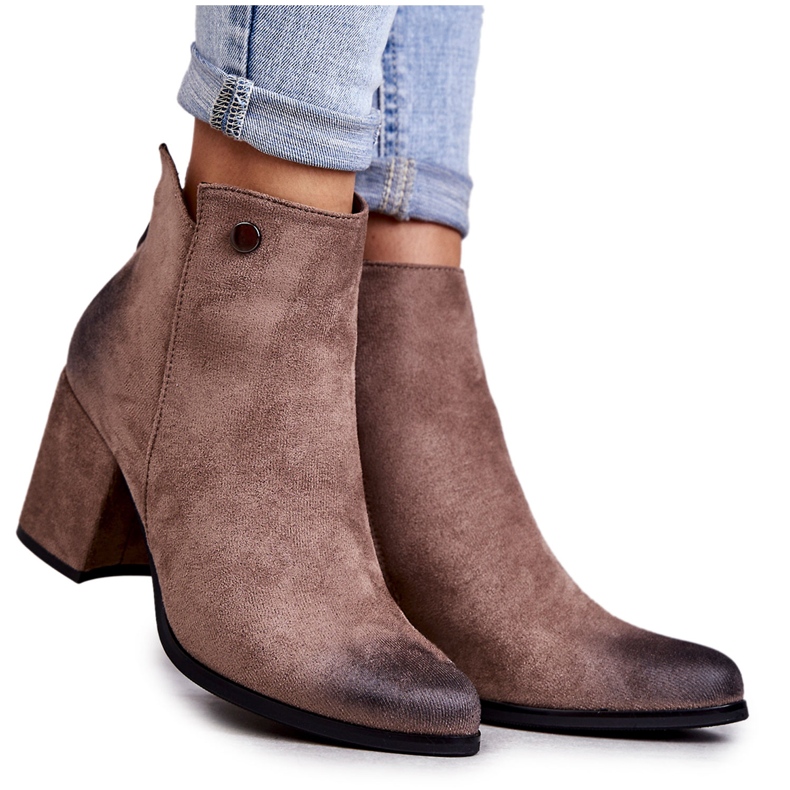 PL4 Women's Suede Ankle Boots La.Fi 260039DTA-SU Beige