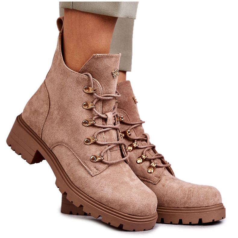 S.Barski Classic Women's Suede Beige Telma Boots S.Barski Classic Women's Suede Beige Telma Boots
