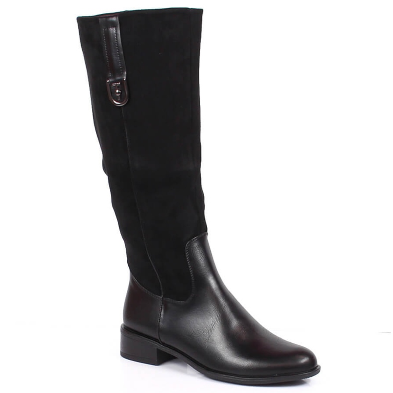 Black insulated boots for women Jezzi JEZ367A