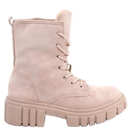 Lace-up boots Kelis Beige