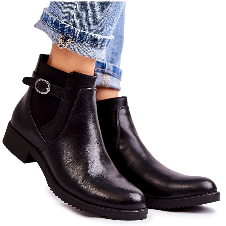 PJ1 Women's Warm Boots Jodhpur Black Janette PJ1 Women's Warm Boots Jodhpur Black Janette