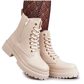 Women's Warm Leather Boots Light Beige Dorchen Women's Warm Leather Boots Light Beige Dorchen