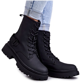 Women's Black Warm Boots With Zipper Fabiola