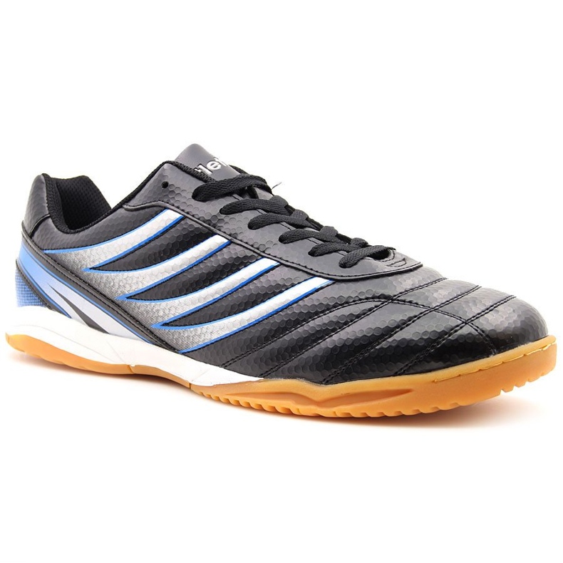 Black and silver Atletico men's indoor sports shoes Black and silver Atletico men's indoor sports shoes