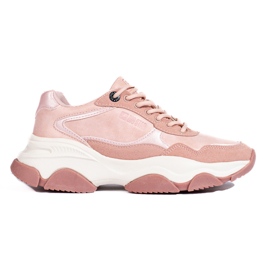 Women's Big Star sneakers KK274385 pink