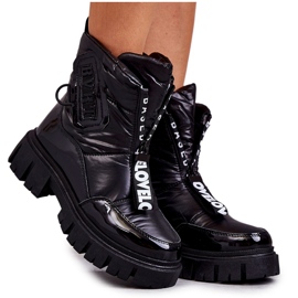PM1 Women's Black Warm Snow Boots With Zipper Marit PM1 Women's Black Warm Snow Boots With Zipper Marit