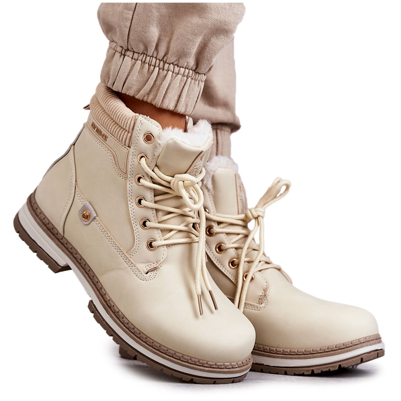 PE1 Women's Warm Boots Trappers Beige Liv PE1 Women's Warm Boots Trappers Beige Liv