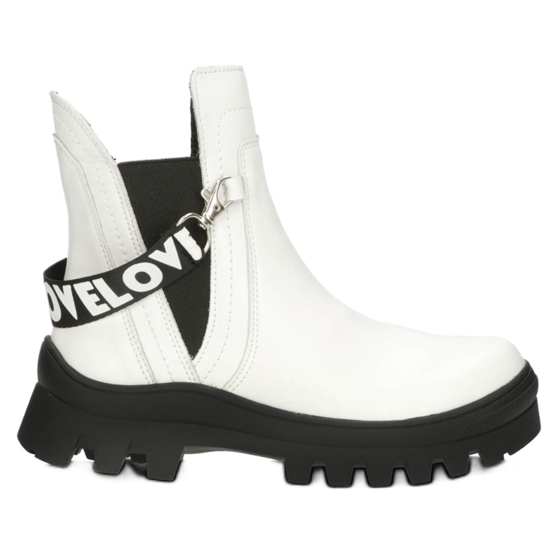 Women's fashionable slip -up boots Filippo DBT3927 White