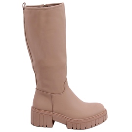 Grande Khaki women's boots beige