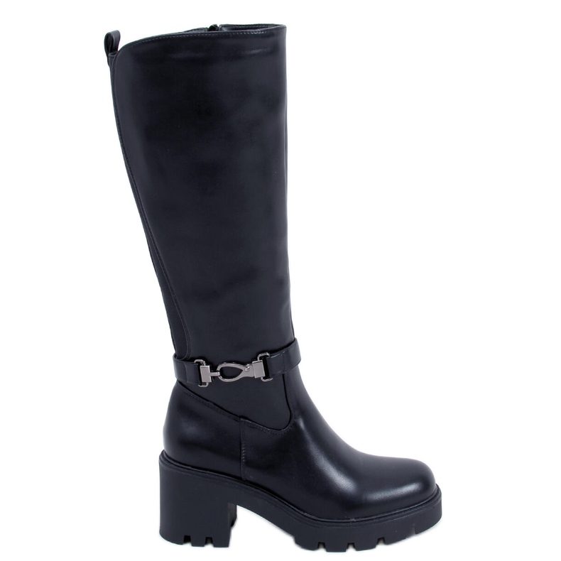 Braxton Black Riding Boots