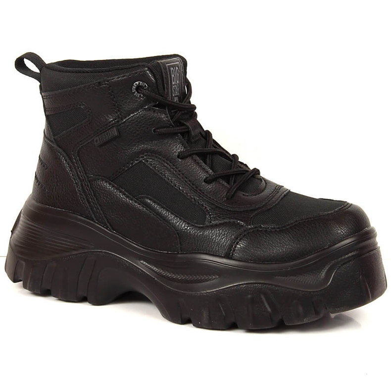 Black Big Star KK274371 women's platform boots
