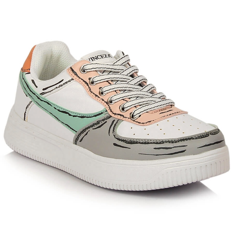 Multicolor Vinceza low sports shoes white multicolored