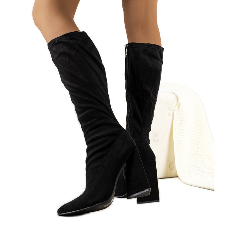 PA1 Black high-heeled boots from Teles