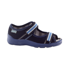 Boys' sandals with turnips Befado 969x101 gr navy blue blue