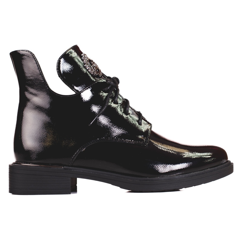 Shelovet women's boots with a cut-out black