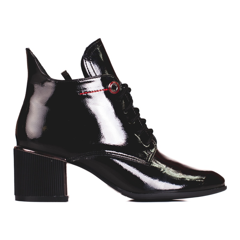 Elegant Shelovet lace-up boots for women black Elegant Shelovet lace-up boots for women black