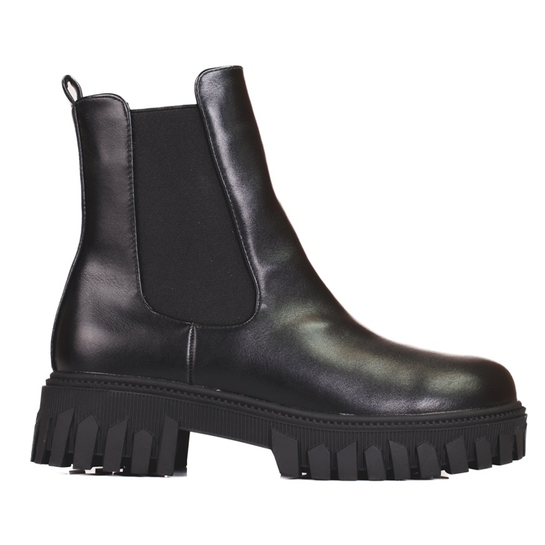 Women's Shelovet Chelsea boots on the platform black