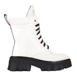 Women's lace-up bags with Shelovet protector white