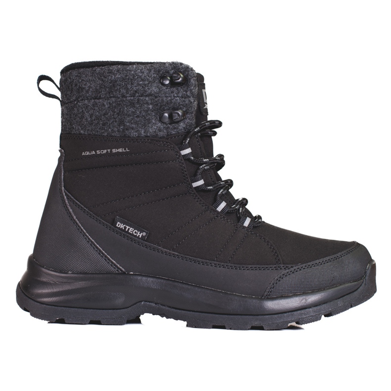 DK black lace-up women's snow boots DK black lace-up women's snow boots