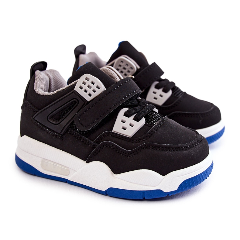 FR1 Children's Leather Sport Shoes Black and Navy Marisa blue FR1 Children's Leather Sport Shoes Black and Navy Marisa blue