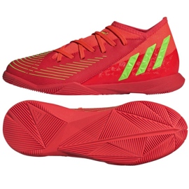 Adidas Predator Edge.3 In Jr GV8510 football boots oranges and reds Adidas Predator Edge.3 In Jr GV8510 football boots oranges and reds