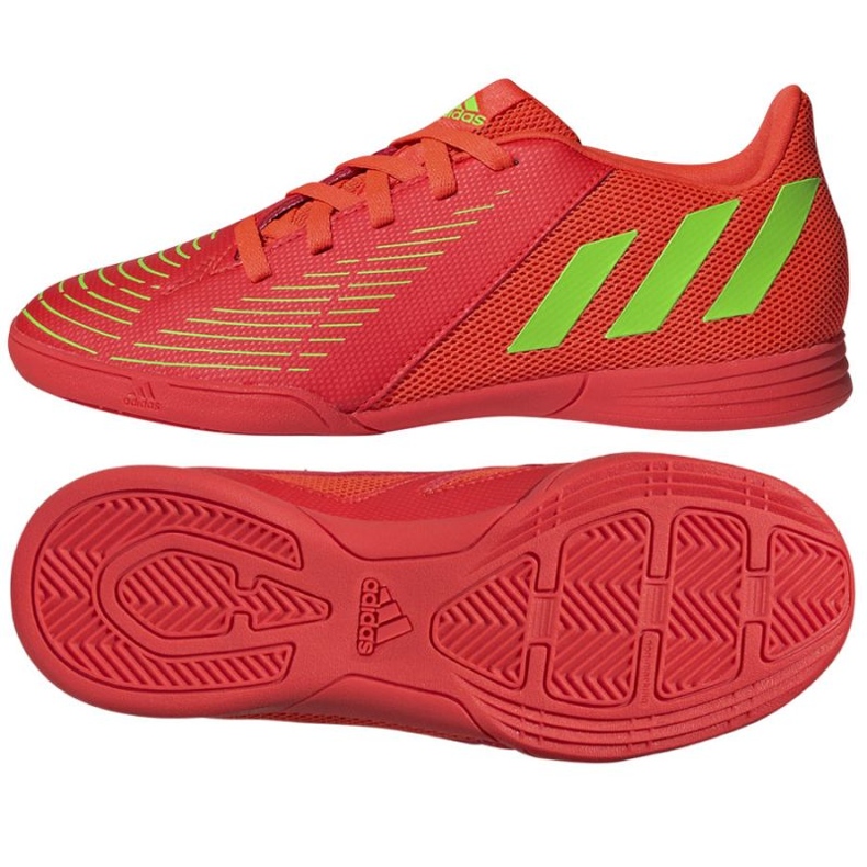 Adidas Predator Edge.4 In Jr GZ6014 football boots oranges and reds