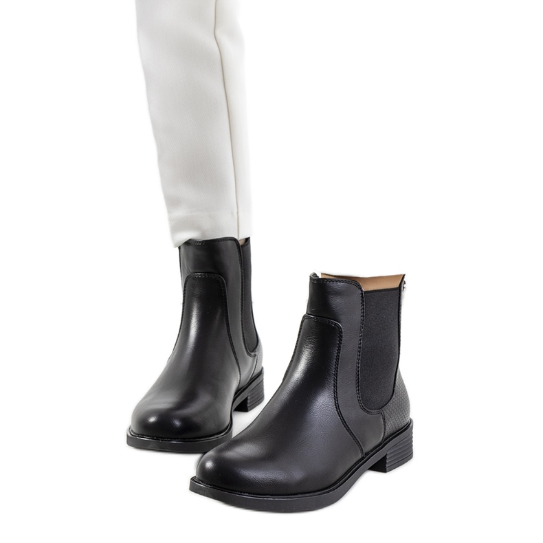 Black classic Marines boots