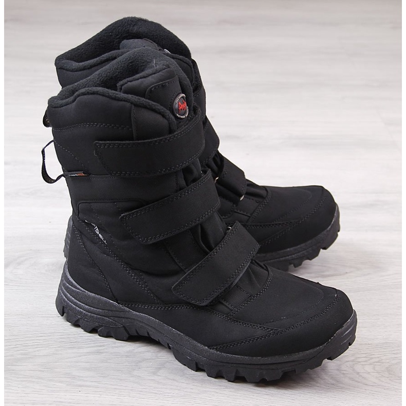American Club black waterproof trekking snow boots American Club black waterproof trekking snow boots