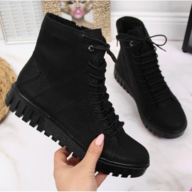 Black Rieker Y3420-00 insulated women's boots