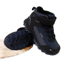 Boys' waterproof American Club navy blue snow boots