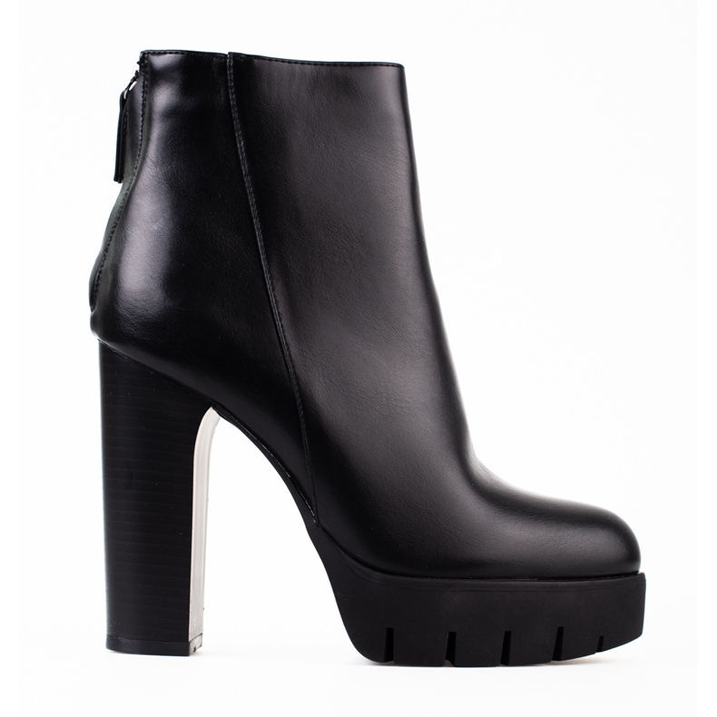 Black Shelovet high-heeled women's boots