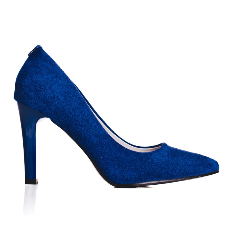 Women's high-heeled shoes Shelovet navy blue
