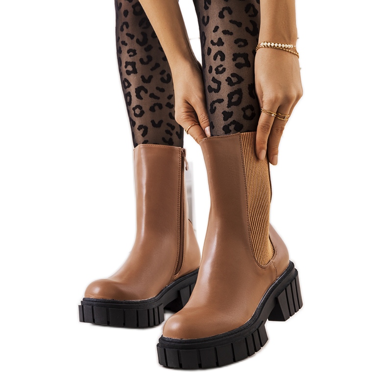 Melika brown women's boots