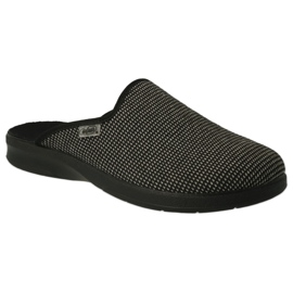 Befado men's pu slippers 548M031 gray melange grey
