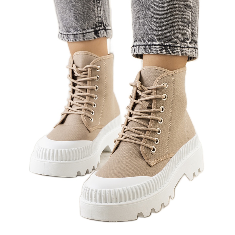 Brown Roxo sneakers khaki green