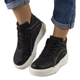 Black Clyme ankle sneakers
