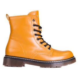 Lace-up Shelovet brown boots for women