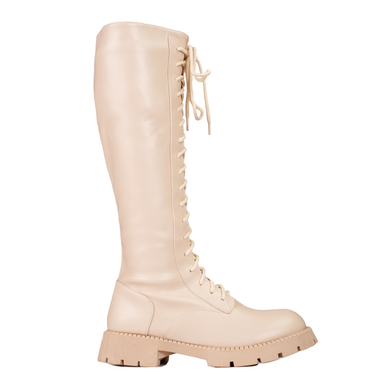 High laced women's beige Shelovet bags High laced women's beige Shelovet bags